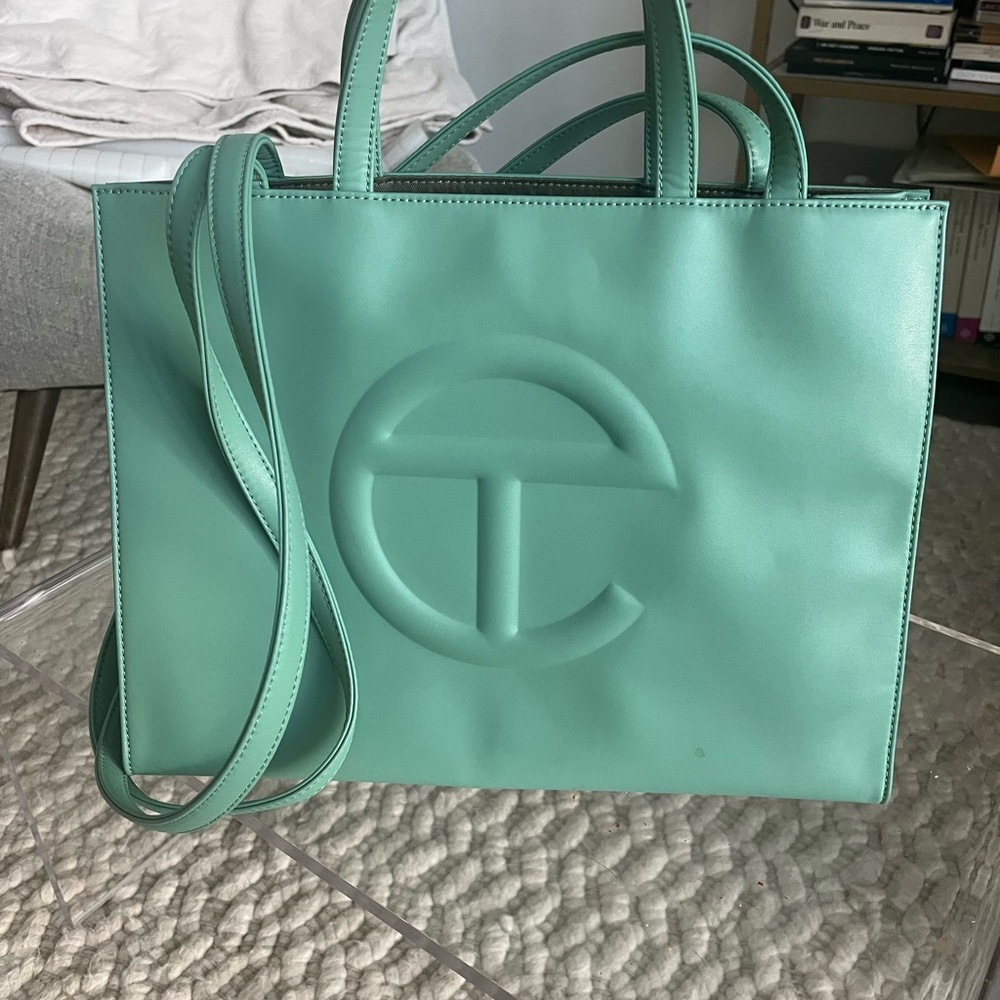 Telfar Medium Bag in mint with original dust bag